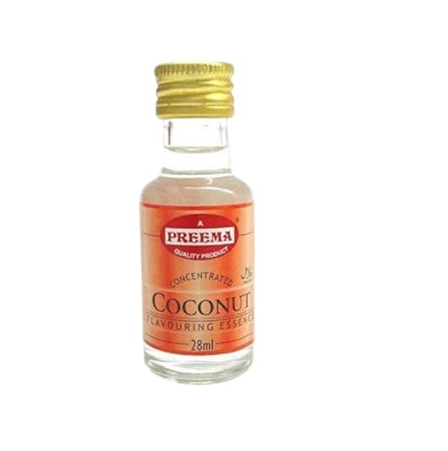 12 esencias aromatizantes diferentes de alimentos 4 x 28 ml botella diferentes sabores – Halal Pree ma – Herbsnspiceit (28 ml, coco)