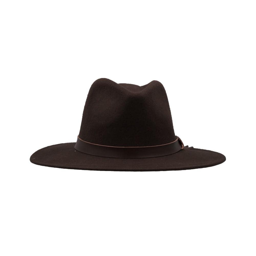 Walker & Hawkes Ranger - Unisex Fedora-Hut aus verformbarem Filz - mit Lederband