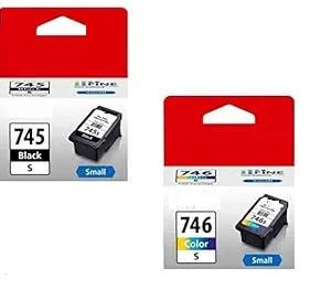 Image of PG745 Small & 746 Small Ink Cartridge PG-745 S CL-746 S PG 745S CL 746S Compatible with Printer