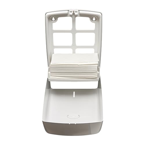 Jofel - Handtuchspender, Gesichtshandtuch, Wandhandtuchspender, bis zu 600 Zick-Zack-Tücher, hygienisch, hochwertiges ABS-Gehäuse, Value AH37000, Weiß