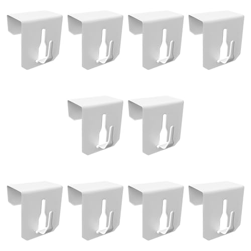 NHTJTHE 10 ganchos decorativos para ventanas, ganchos para decoración de ventanas, sin taladrar, área de sujeción de 21 mm