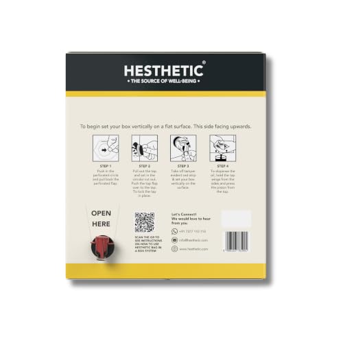 Image of HESTHETIC Cold Pressed Black Mustard (Rai) Oil 15L Bag-in-Box | Pure Kali Sarson Rai Ka Tel | Natural-Aroma Unrefined Cooking Oil for North Indian & Bengali Cuisine | German-Tech Single-Screw Press