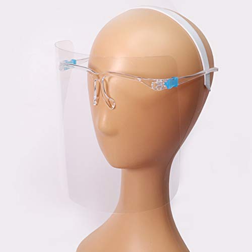 Baoblaze Os óculos De Proteção Laváveis ​​do Protetor De Rosto Viseira Facial Transparente