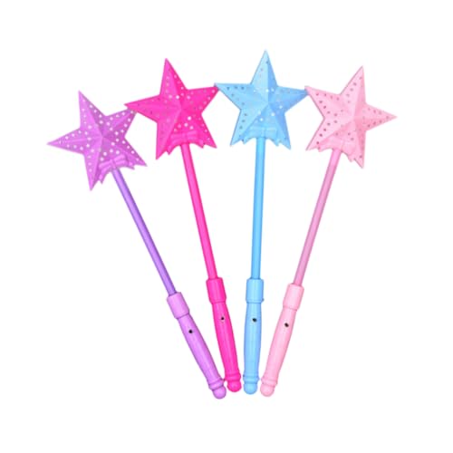 HONMEET Plastic Glow Sticks Star Shape Sticks for Concerts Lightweight Portable Great for Parties Weddings and Events Random Color