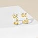 KissYan Ear Cuffs Earrings for Women, 14K Gold Plated Ear Cuff for Non-Pierced Clip On Cartilage Adjustable Open Hoop Earring Dainty Pave CZ Fashion Lightweight Jewelry Gifts (Style 7)