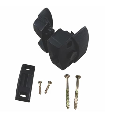 Privacy Door Latch, Fits RV Bathroom Door, Camper Privacy Latch and Knob, Black