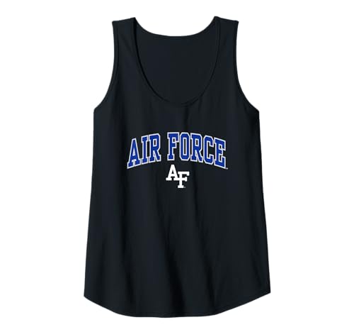 Womens Air Force Falcons Womens Arch Over Black Officially Licensed Tank Top