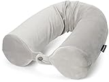 Best Pillows For Travels - Brookstone Free-Form Memory Foam Twist Travel Pillow Adjustable Review 