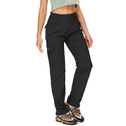 Asfixiado Wanderhose-Damen-Zip-Off-Trekkinghose, Leichter Quick Dry...