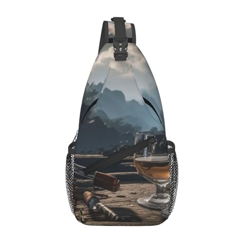 Mochila Crossbody de Pecho Diagonal Negro