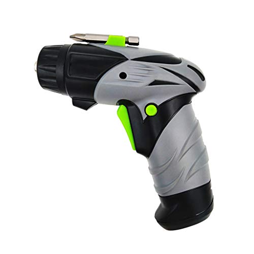 Crodless Electric Screwdriver, 4X1.5V AA Battery, Built-In LED Lights,Comes with a Manual Screwdriver