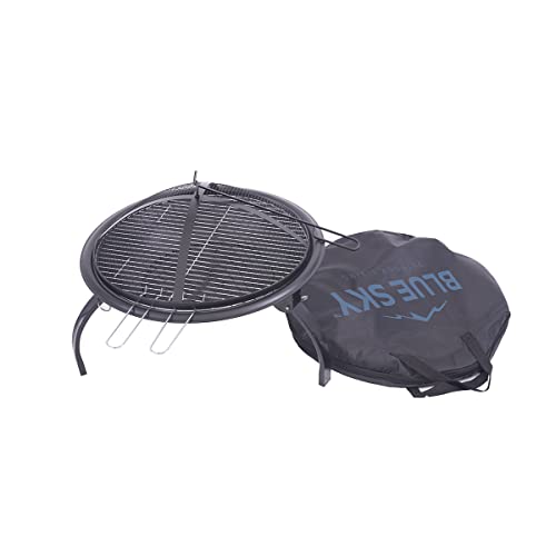 Blue Sky Outdoor Living Wbpfp22 21.25” Round Folding Leg Portable Wood Fire Pit #TOP1