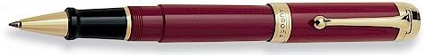 07202 AURORA D72/X TALENTUM BURGUNDY ROLLERBALL PEN W/GOLD TRIM