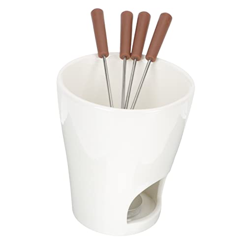 OKUMEYR 1set Ceramic Melting Pot for Cheese and Versatile Food Warmer for Butter and Candy Kitchen Accessory for Parties and Gatherings