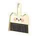 predolo Mini Broom and Dustpan Set Cleaning Brush and Dustpan Combo Small Broom and Dustpan Set for Kitchen Desktop Computers Bedroom, Style C
