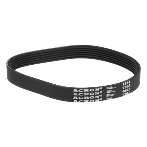 uxcell 135J6 Rubber Poly V Belt, 6 Ribs PJ V-Ribbed Belt 13.5