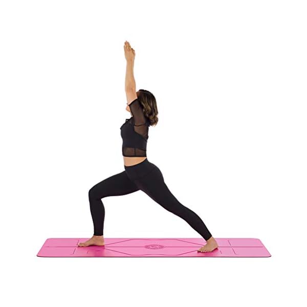 Liforme-Gratitude-Yoga-Mat-Patented-Alignment-System-Warrior-like-Grip-Non-slip-Eco-friendly-and-Biodegradable-sweat-resistant-long-wide-and-thick-for-comfort-Special-EditionPink Liforme Gratitude Yoga Mat - Free Yoga Bag included - Patented Alignment System, Warrior-like Grip, Non-slip, Eco…