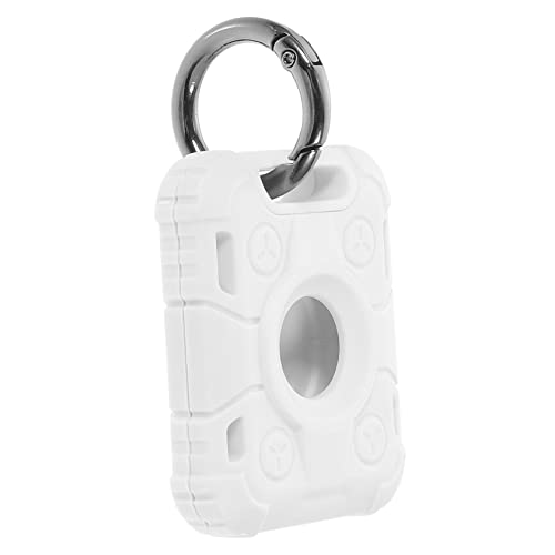 DIYEAH Tracer Protective Case for Keychain Holder TPU Soft Rubber Cover Anti-Collision White
