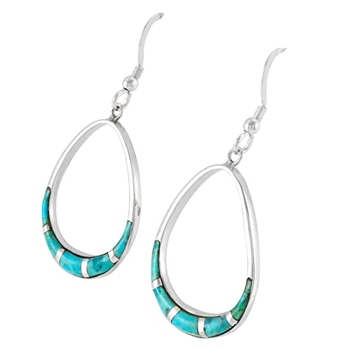 925 Sterling Silver Earrings Genuine Gemstones & Gemstones Pear-Shape Drop Dangles3