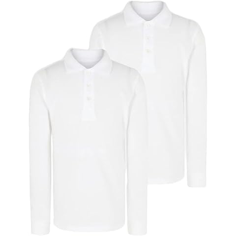 HUBIBUBI Boys Long Sleeve Polo Shirts Cover