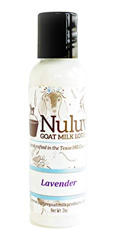 Nuluv Goat Milk Body Lotion, Made in USA - Nourishing, Soothing and Softening for Healthy, Happy Skin (Travel Size, Lavender)