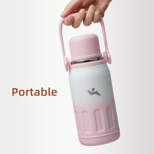 Image of Konokyo 40oz Thermos for Cold Drinks, Insulated Water Bottle, Pink Pearl