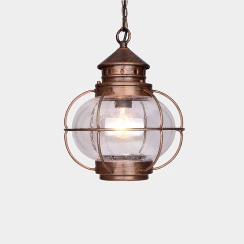 Lustre rond en verre à bulles E27 pour illuminer votre ferme ou garage