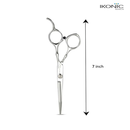 Image of Ikonic Basic Hair Cutting Scissor 717C -7 inch Stainless Steel Hair Shears for Thinning, Hairdressing , Styling, Barber / Beauty Salon, Parlours Professional / Personal use for Men & Women