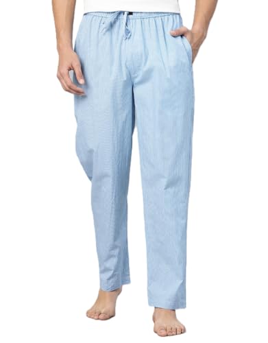 Image of Majestic Man Men's Pure Cotton Small Checks Lounge Pyjama | Comfort Fit | 3 Pockets | Front Zip Closure