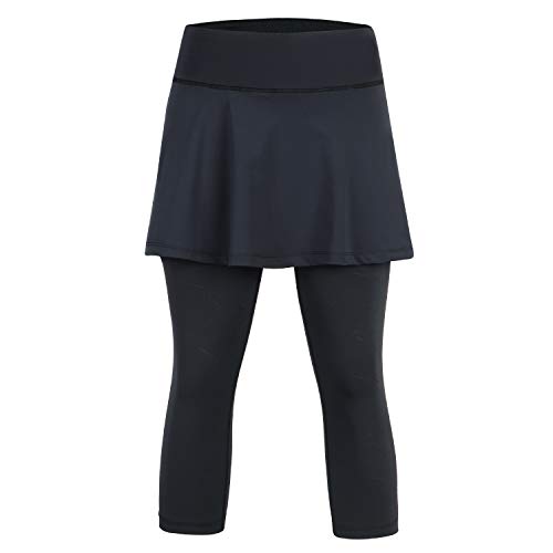 image for ANIVIVO Tennis Skirted Leggings Women with Pockets Capris Skorts Yoga 