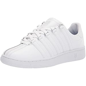 K-Swiss Women's Classic VN Leather Sneaker 7 Wide White/White