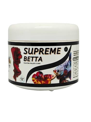 Supreme Betta Pellets Fish Food (25gm) (Pack of 4) for All Life Stages of Betta Fish | 60% Protein Content | for Breeding, Grooming with Strong Growth & Colouration (B0D39LTMC2) Amazon Price History, Amazon Price Tracker