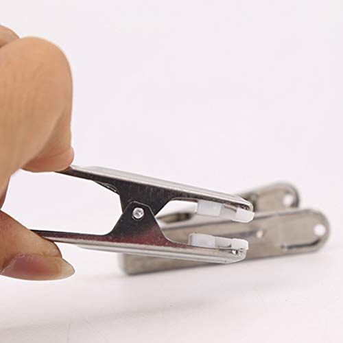 Cabilock 24 Pcs Clipe de roupa em aço inoxidável Clipe de cabide multifuncional Clipe de roupa Clipe