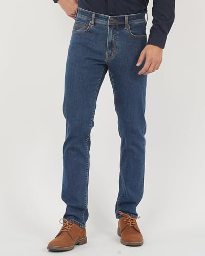 APUOR Men's Slim Fit Stretch Jeans Comfy Straight Denim Pants2