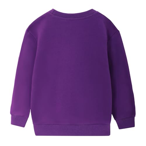 HILEELANG Halloween Sweatshirt for Girls Boys 6-12Y BOO Ghost Pumpkin Fall Pullover Cotton Crewneck Long Sleeve Shirt for Kid2