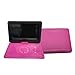MKHQST Portable Dvd Player Smart TV Portatile HD da 10,1 Pollici con Schermo Rotante, Lettore Dvd VCD, Scheda SD, Lettore Video USB, Nero/Viola(Purple) immagine