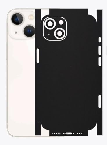 Image of AtOdds - Full Body Back Screen Guard Protector Film - Lamination Wrap Skin Sticker for iPhone 13 mini | Scratchproof Matte Finish (Design - Matte Black)