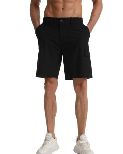 Image of Men's Lightweight Hiking Work Cargo Shorts 9 inch-5 Pockets