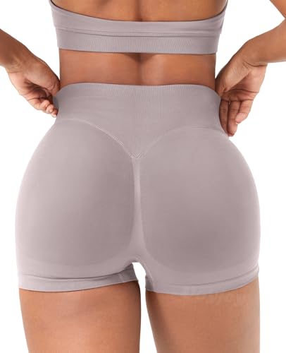 Image of VOYJOY Women Workout Impact Shorts 2.5 inch / 3.6 inch / 4.5 inch / 6 inch Scrunch Butt Booty | Tummy Control, High Waisted, Bike Short, Gentle Compression, for Women