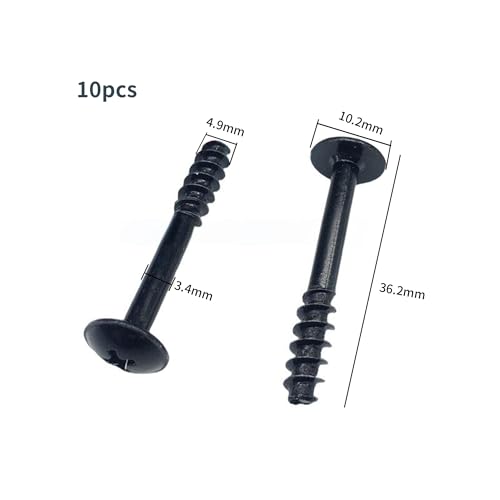 10 Stück Luftfiltergehäuse Schrauben, 34 mm x 5 mm Halteschrauben für Luftfilterreiniger Deckel, Universelles Auto-Ersatzzubehör, Allgemeiner Zweck, Kompatibel mit Opel Kompatibel mit Vauxhall