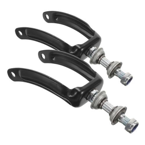 BUTIFULSIC 2個メタル製車椅子用フロントフォーク ホイールブラケット 交換部品 適応性のある前輪ラック ドライブ車椅子対応