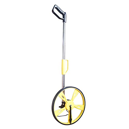 TOPWAY Messrad meterzähler Entfernungsmessrad mit klappbarem Griff 9999,9m, für Messung Linien, Flächen, Messgerät Entfernung, Messwerkzeug 311191