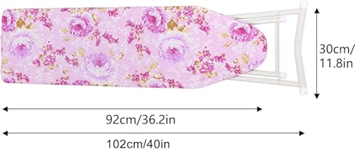 Folding Ironing Board, Space Saver Ironing Boards, Adjustable Height Up To 93cm, Lightweight Iron Board Rack Foldable Non Slip for Home, Household, Office, Bathroom - Image 7