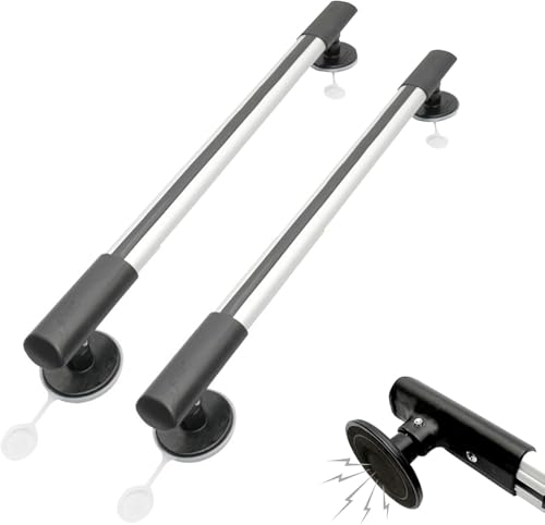 OXBZKMY Baca de Coche Magnetismo, Barras de Techo Universales de Aluminio, Longitud Ajustable Vehículos de Bacas portaequipajes para Kayak, Tabla de Surf, Canoa, Snowboard, Paddle Board (2, 100-115cm)