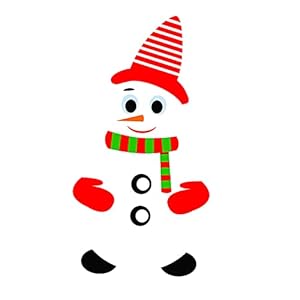 F Fityle Sneeuwpop Koelkast Sticker, Magnetische Cartoon Uitdrukking DIY Waterdichte Raam Klampt, voor Kasten Vakantie Deur Kerst Woondecoratie – CT002