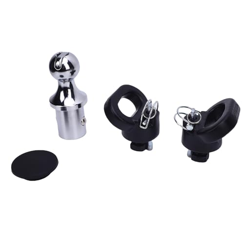 Boule d'attelage col de cygne 2-5/16" robuste avec finition chromée premium pour camion