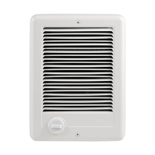 CSC152TW Electric Wall Heater with Built in Thermostat, White, 5120/3840 BTU, 240/208 Volt, 1500/1125 Watt, for Indoor Use, Fast, Safe and Quiet
