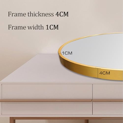 Miroir de maquillage haut de gamme avec cadre en alliage d'aluminium noir