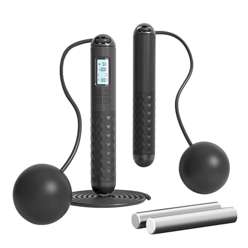 縄跳び エア縄跳び 2WAY 重い 无?跳? 有酸素運動 カウント機能 カロリー表示 ダイエット用 長さ調節可能 大人 子供 男女兼用 室内 屋外 エクササイズ トレーニング用