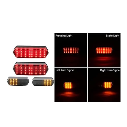 Feu arrière LED moto résout clignotants cassés et manque de visibilité MSX